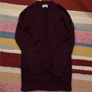 prada long cardigan